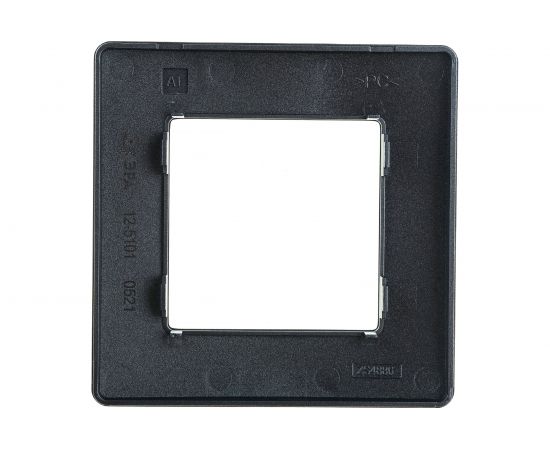 Рамка для розеток и выключателей ЭРА Серия 12 12510112 на 1 пост, Сатин, графит Б0052505 – изображение 2