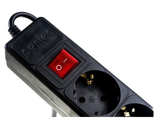 Сетевой фильтр PERFEO POWER+ 5,0м 5 розеток черный 30 012 493 – изображение 2