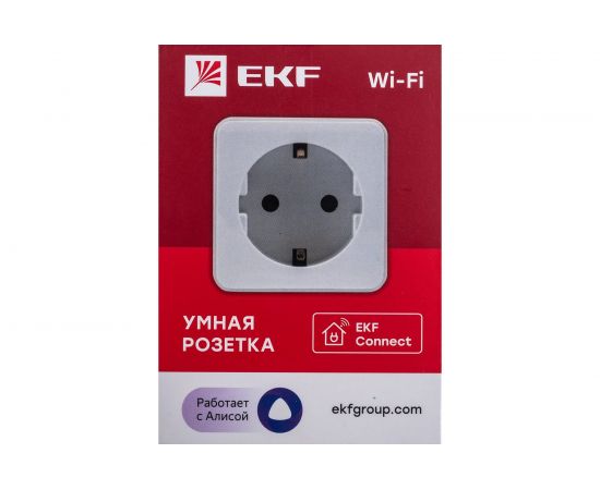 Умная розетка EKF Wi-Fi HomeConnect белая RCS-1-WF – изображение 2