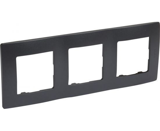 Рамка Legrand 3-м Etika антрацит Leg 672583 1066969 – изображение 2