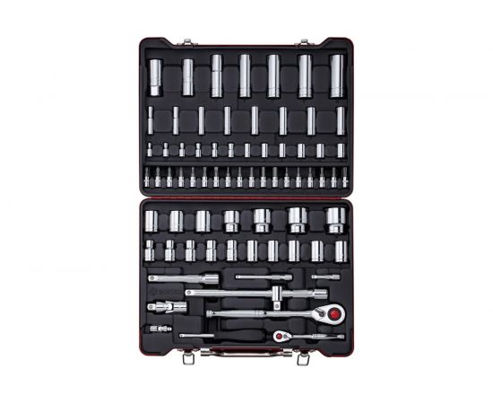 Набор торцевых головок и торцевых головок со вставкой, 72шт BOVIDIX 380107301 – изображение 2
