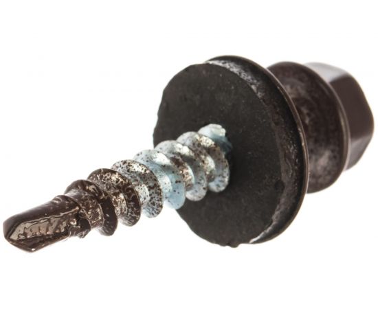 Саморезы с шестигранной головкой Профикреп ш-коричн. RAL 8017, 4,8х28 60 шт 1998906216 – изображение 2