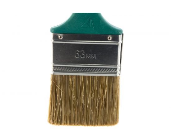 Плоская кисть STAYER Lasur Euro смешанная натуральная и искусственная щетина пластмассовая ручка 63 мм 01081-63 – изображение 2