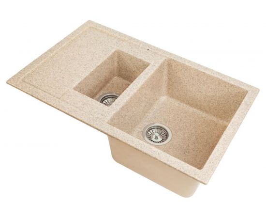 Кухонная мойка GreenStone GRS-21K цвет: песочный GRS-21K-302 – изображение 2