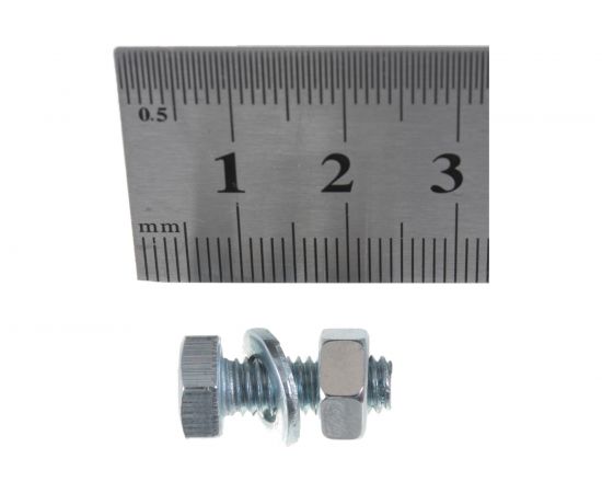 Пакет болт с гайкой и шайбой Ме��изный двор цинк м6х16мм 15 шт. 4607173901699 – изображение 2