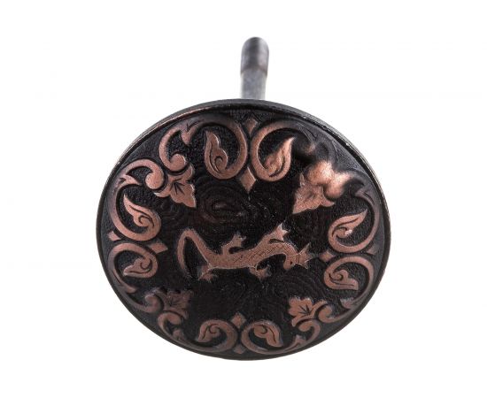 Дверная ручка Литейщик-Плюс РД-101 "Ящерица" старая медь 6500 – изображение 3