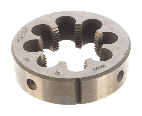 Плашка М 40 х2 9ХС HORTZ 204094 – изображение 3