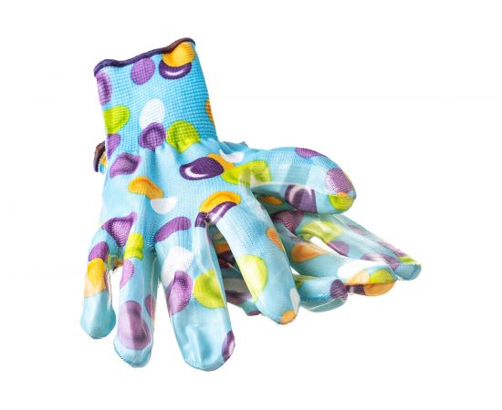 Садовые нейлоновые перчатки Спец 13g, облитые прозрачным нитрилом СС-2008 – изображение 3