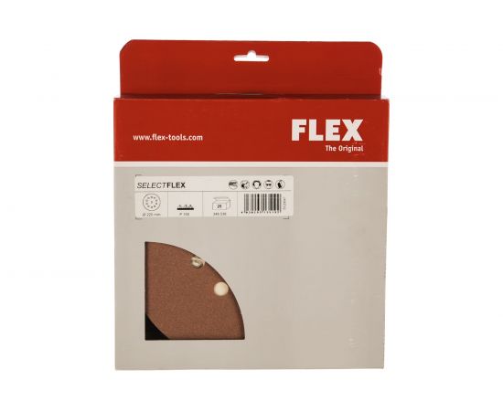 Шкурка шлифовальная на бумажной основе на «липучке» (225 мм, Р100) FLEX SELECT 348538 – изображение 3