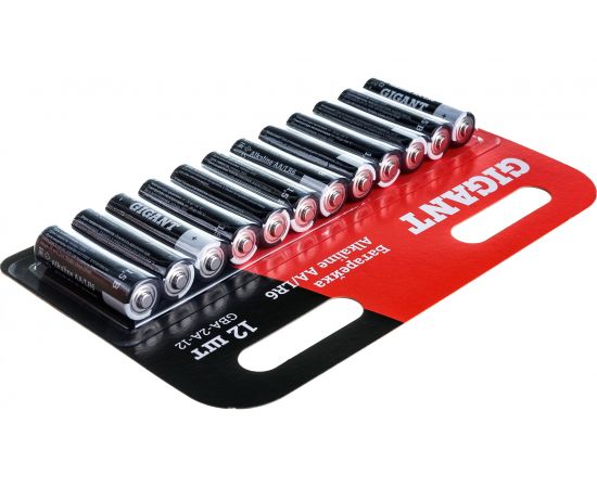 Батарейка Gigant Alkaline АА/LR6 блистер 12 шт. GBA-2A-12 – изображение 3