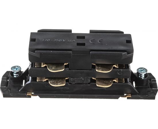 Коннектор для трехфазного шинопровода ЭРА STR-30-B-CN-I типа I, прямой, внутренний, черный Б0049720 – изображение 3