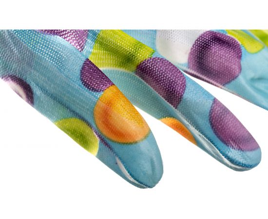 Садовые нейлоновые перчатки Спец 13g, облитые прозрачным нитрилом СС-2008 – изображение 4