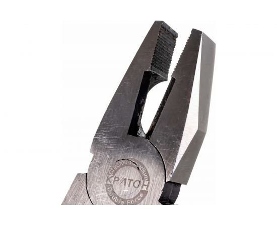 Пассатижи с двойным рычажным механизмом Cr-V 200 мм Кратон Double Force 2 12 01 008 – изображение 5