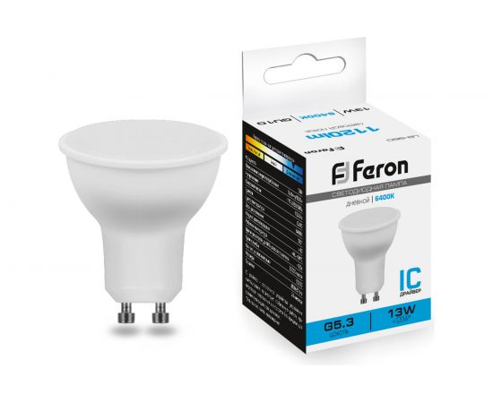 Светодиодная лампа FERON LB-960 MR16 GU10 13W 6400K 38193 – изображение 5