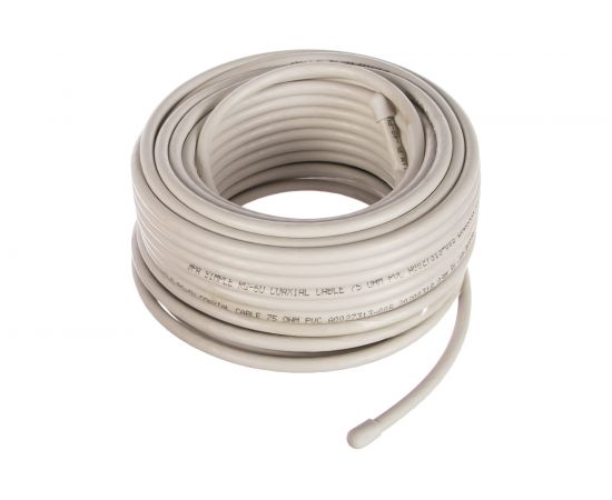 Коаксиальный кабель ЭРА RG6U, 75 Ом, CCS/, PVC, цвет белый Б0044599 – изображение 5