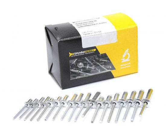 Вытяжные заклёпки Профикреп комб алюм.-сталь пакет, 4,0х06, 50 шт 114027 – изображение 6