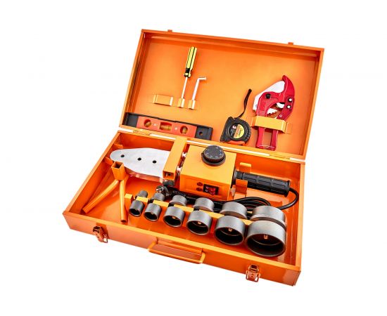 Аппарат для сварки пластиковых труб Kilux 1500Вт, 6 насадок , металлический кейс GP63TB – изображение 6