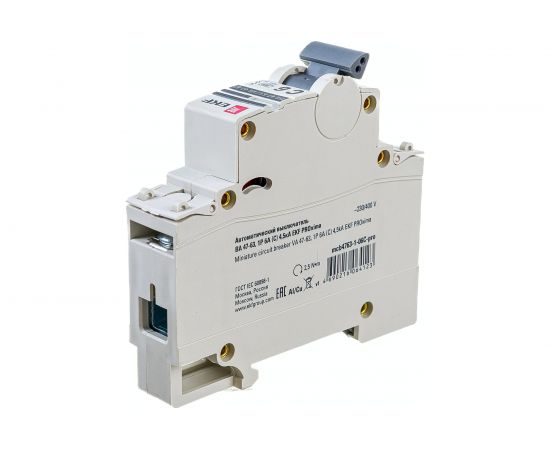 Автоматический однополюсный выключатель EKF 6А С ВА47-63 4.5кА PROxima 4095926 – изображение 6