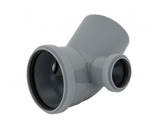 Отвод для канализации Flextron 110x45 градусов, с выходом 50 (левый) SVK-K20281 