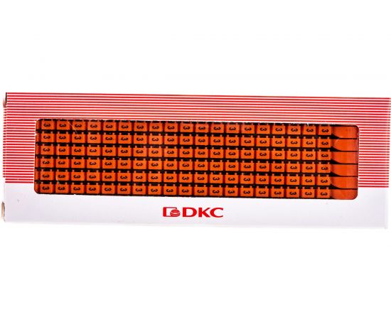 Маркер для кабеля сечением 1,5-2,5 мм DKC символ 3 200шт MKF3S2 