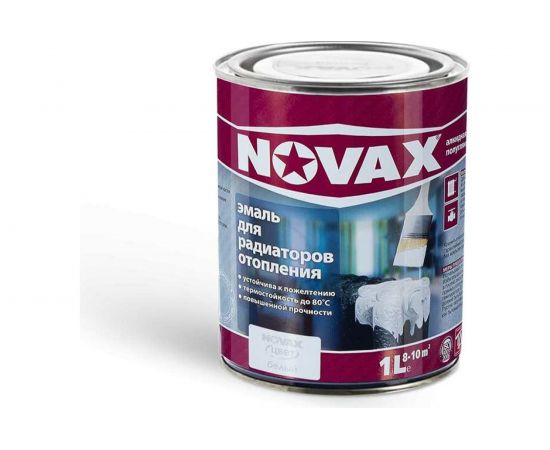 Алкидная эмаль для радиаторов отопления Goodhim NOVAX 1 л 34233 