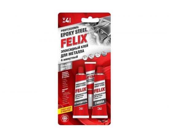 Эпоксидный клей для металла FELIX 34 г 411040063 
