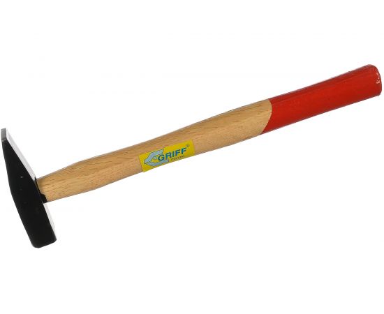 Слесарный молоток GRIFF HL0001 200 г, квадратный боек, с деревянной ручкой 015191 