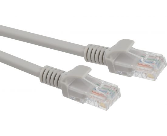 Патч-корд ЭРА PC0.5U U/UTP категория 5e, длина 0,5 метра, неэкранированный, серый, Cu, Б0051408 