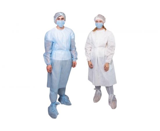 Халат на завязках ООО Мердигериз полипропилен, 60 г, рукав-резинка, р 44-46 1083 