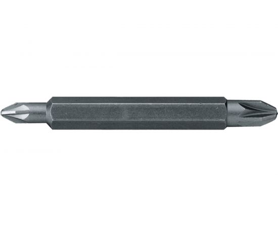 Двухсторонняя отверточная вставка Stanley PZ1 PZ2 60 мм 1/4" HEX 10 шт. 1-68-786 