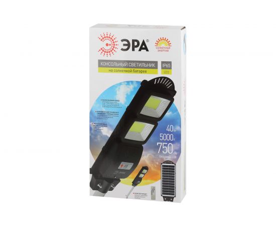 Консольный светильник ЭРА на солнечной батарее, COB, с кронштейном Б0046794 – изображение 12