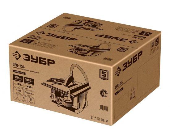 Настольный распиловочный станок 1900 Вт ЗУБР СРЦ-254 – изображение 15