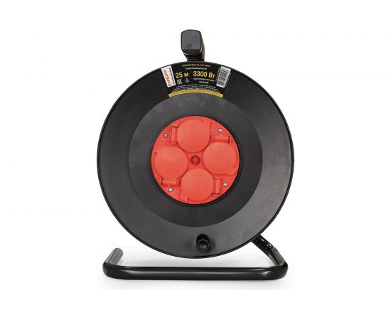 Удлинитель на катушке ExeGate industrial ECS-2-1.5R 4 евро с заземлением, IP44, 25м, 3х1,5мм2 286339 – изображение 2