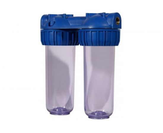 2 Корпуса АКВА ПРО 10SL ХВС 1/2" 3-х элемент. прозрач. ключ и скоба MY-H10A02 402 – изображение 2