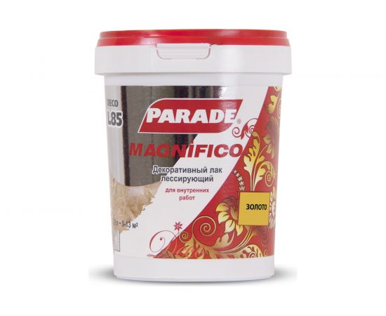 Декоративный лак PARADE DECO Magnifico L85 золото, 0.9 л 90003371478 – изображение 2