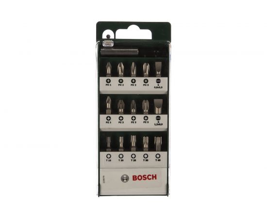 Набор бит (SL/PH/PZ/TORX; 25 мм; 16 шт.) Bosch 2609255977 – изображение 2