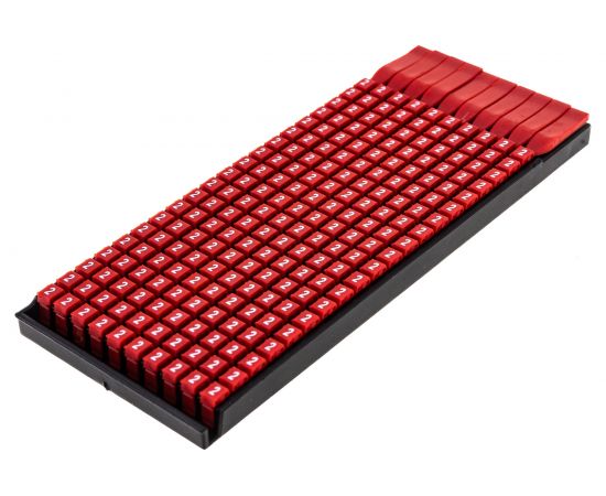 Маркер для кабеля DKC 0.5-1.5мм символ "2" 200шт MKF2S1 – изображение 2