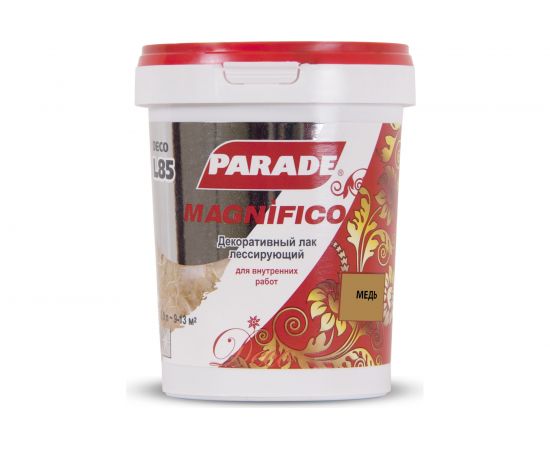 Декоративный лак PARADE DECO Magnifico L85 медь, 0.9 л Лк-00000875 – изображение 2