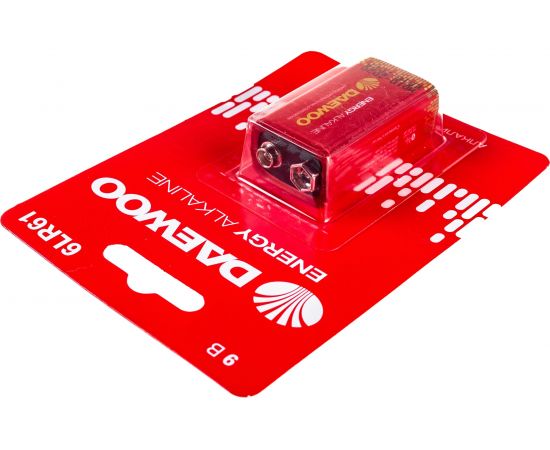 Алкалиновая батарейка DAEWOO 6LR61 ENERGY Alkaline 2021 BL-1 5029729 – изображение 3