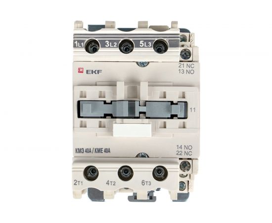 Магнитный пускатель EKF КМЭ 40А катушка управления 220В АС малогабаритный 1NO 1NC ctr-s-40-220 – изображение 3