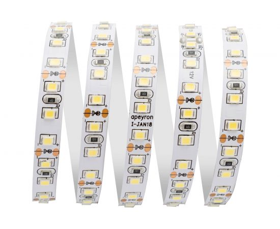 Светодиодная лента Apeyron 12В, 9,6Вт/м, smd3528, 120д/м, IP20, 600Лм/м, ширина подложки 8мм/143 – изображение 4