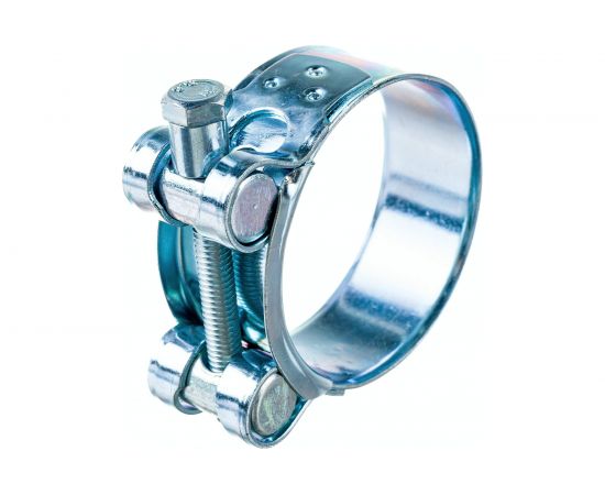 Силовой хомут Nord-Yada Д: 48-51 мм, Ш: 22 мм, Т: 1,2 мм, болт: М6х55, оцинкованная сталь 905993 – изображение 4