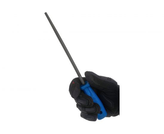 Круглый напильник 200мм №2 сталь У13, с пластиковой ручкой GRIFF 034356 – изображение 4