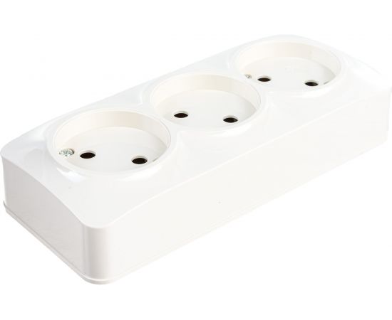 Трохместная розетка IONICH б/з слоновая кость 1450 – изображение 4