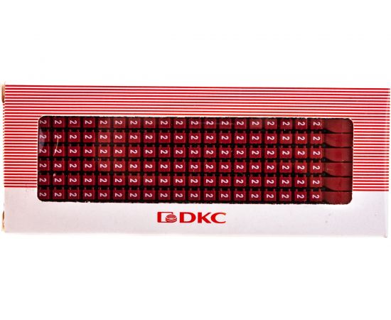 Маркер для кабеля DKC 0.5-1.5мм символ "2" 200шт MKF2S1 – изображение 5