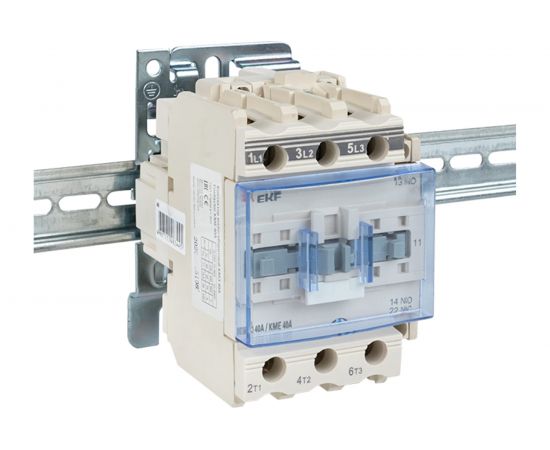 Магнитный пускатель EKF КМЭ 40А катушка управления 220В АС малогабаритный 1NO 1NC ctr-s-40-220 – изображение 5