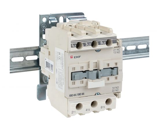 Магнитный пускатель EKF КМЭ 40А катушка управления 220В АС малогабаритный 1NO 1NC ctr-s-40-220 – изображение 6