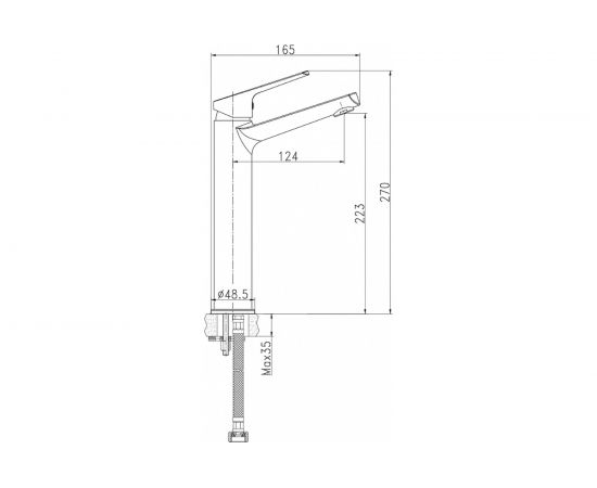 Смеситель для раковины Cersanit FLAVIS высокий 63038 – изображение 7
