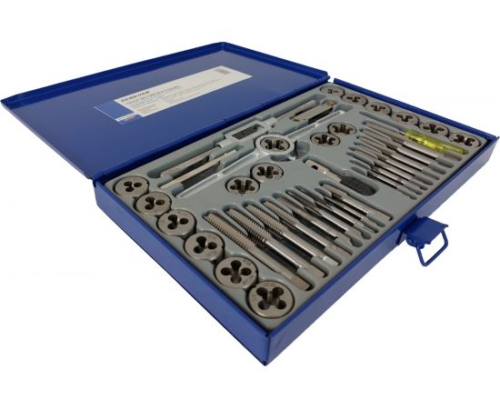 Набор метчиков и плашек DeBever 4NC40 - 1/2NF20, 40 предметов, дюймовая резьба DB-S-TDI5040 – изображение 7