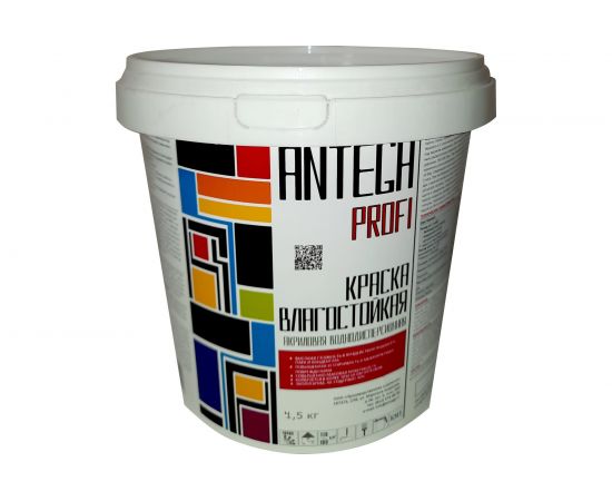 Влагостойкая краска ANTEGA PROFI 4,5 кг ANT-2034 